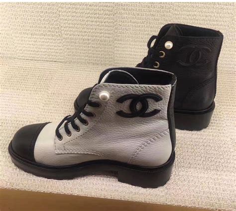 chanel clear heel boots|chanel black canvas heel boots.